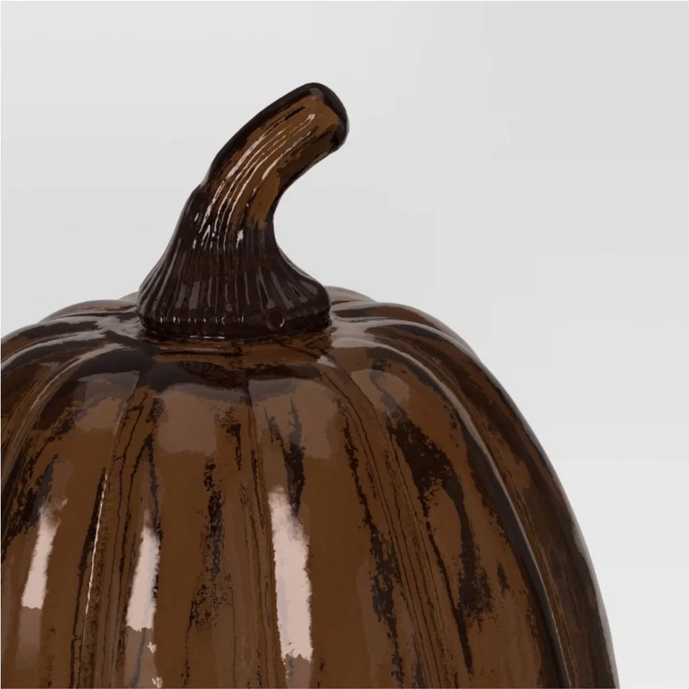 Small Glass Pumpkin Amber - Threshold™
